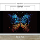 Large Swirl Butterfly Wall Graphic Mural