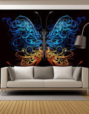 Large Swirl Butterfly Wall Graphic Mural