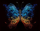 Large Swirl Butterfly Wall Graphic Mural