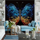 Large Swirl Butterfly Wall Graphic Mural