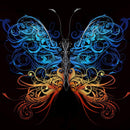 Large Swirl Butterfly Wall Graphic Mural