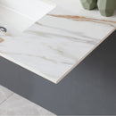 Vanity Top With Undermount Sink And Backsplash, Sintered Stone