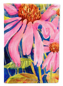 Flower - Coneflower House Flag 28x40 Porch Sleeve Pole Decorative Outside Yard Banner Artwork Wall Hanging, Polyester