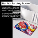 Watermelon Memory Foam Kitchen Mat Machine Washable Anti-Fatigue Cushion Comfort Bath or Kitchen Rug