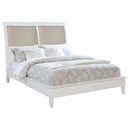 Bexhill 56-inch Upholstered California King Panel Bed White