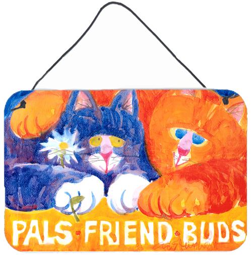 Cats Pals Friends Buds  Indoor Aluminium Metal Wall or Door Hanging Prints