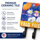 Cats Pals Friends Buds Leash or Key Holder Wall Hooks, Coat Rack Wall Mount, for Hanging Keys, Towels, Aprons, Leashes