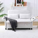 Modern Fabric Multi-Functional Sofa Bed With Adjustable Armrests And Backrests by HouseOfZazla