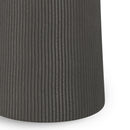 Hughes - Cast Aluminum Side Table - Black by HouseOfZazla