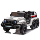 24V Ride On Car for Kids Battery Powered Ride On 4WD Toys with Remote Control,Parents Can Assist in Driving,Music and Lights,Five-Point Safety Belt,Rocking chair mode for back-and-forth swinging