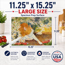 Cat Cutting Board Tempered Glass Kitchen Cutting Surface, Heat Resistant Chopping, Non-Slip Feet, Food Prep & Serving