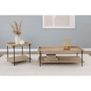 Grantham - 2 Piece Rectangular Coffee And End Table Set - Natural by HouseOfZazla