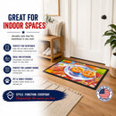 Florida Oranges Sliced for breakfast Doormat Indoor Outdoor 18H X 27W Front Door Mat Rugs for Entryway, Non Slip Washable