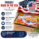 Florida Oranges Sliced for breakfast Doormat Indoor Outdoor 18H X 27W Front Door Mat Rugs for Entryway, Non Slip Washable
