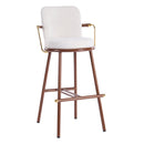 Chaya Indoor Upholstered Bar Stool with Metal Frame by HouseOfZazla