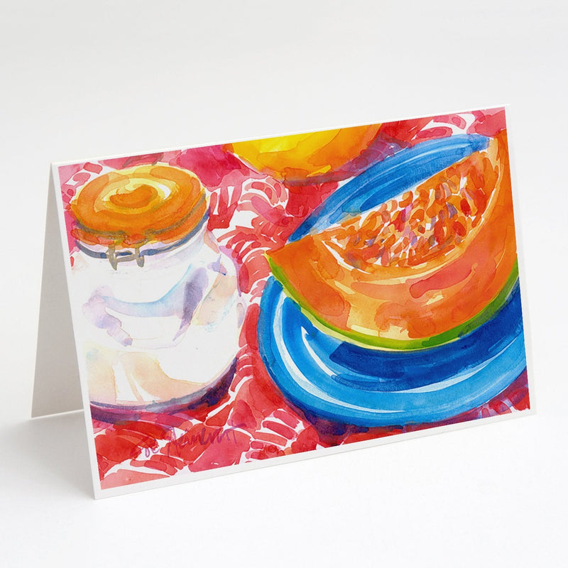 A Slice of Cantelope Greeting Cards and Envelopes Pack of 8