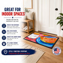 A Slice of Cantelope Doormat Indoor Outdoor 18H X 27W Front Door Mat Rugs for Entryway, Non Slip Washable