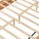 Platform Bed Frame With Headboard, Floor Standing Design by HouseOfZazla