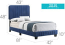 Channel Tufted Bed