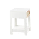 15.75" Rattan End Table With Drawer, Modern Nightstand, Side Table For Living Room, Bedroom by HouseOfZazla