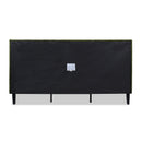 Aspen - Vertical Tufted Modern Headboard Platform Bed Set by HouseOfZazla