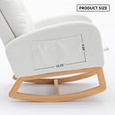 Accent Rocking Chair With Footrest, High Back by HouseOfZazla