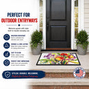 Flower Doormat Indoor Outdoor 18H X 27W Front Door Mat Rugs for Entryway, Non Slip Washable