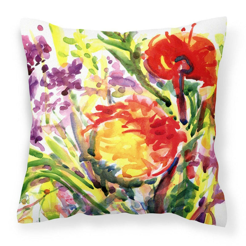 Flower Decorative   Canvas Fabric Pillow