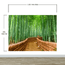 Japanese Bamboo Forest Arashiyama Woods Wall Mural