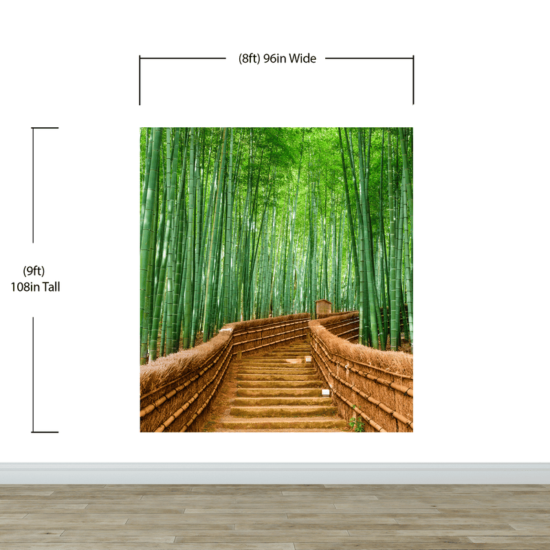 Japanese Bamboo Forest Arashiyama Woods Wall Mural