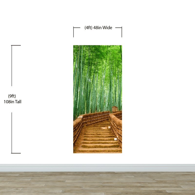 Japanese Bamboo Forest Arashiyama Woods Wall Mural