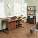 Sara - Bookshelf - Walnut & Sandy Black
