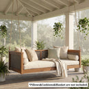 TOPMAX Outdoor Classic Solid Wood Twin Size Swing Bed by HouseOfZazla
