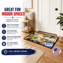 Houses Doormat Indoor Outdoor 18H X 27W Front Door Mat Rugs for Entryway, Non Slip Washable