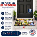 Houses Doormat Indoor Outdoor 18H X 27W Front Door Mat Rugs for Entryway, Non Slip Washable