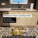 Houses Memory Foam Kitchen Mat Machine Washable Anti-Fatigue Cushion Comfort Bath or Kitchen Rug