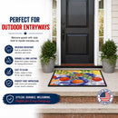 Apples Doormat Indoor Outdoor 24H X 36W Front Door Mat Rugs for Entryway, Non Slip Washable Low Pile,