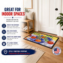 Apples Doormat Indoor Outdoor 24H X 36W Front Door Mat Rugs for Entryway, Non Slip Washable Low Pile,