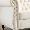 Chesterfield Sofa With Rolled Arms And Nailhead Trim by HouseOfZazla