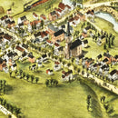 Vintage Map of Clinton, Connecticut 1881