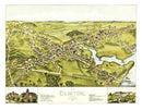 Vintage Map of Clinton, Connecticut 1881