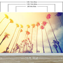 Retro California Sunset Palmtree Wall Mural