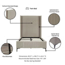 Promenade - Bed With Upholstered Headboard And Slats by HouseOfZazla