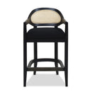 Americana - Mid-Century Modern Cane Back Counter Stool by HouseOfZazla