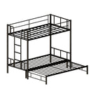 Twin Size Metal Pull-Out Bunk Bed
