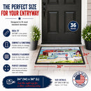 Seafood Shack for fresh shrimp Doormat Indoor Outdoor 24H X 36W Front Door Mat Rugs for Entryway, Non Slip Washable Low Pile,