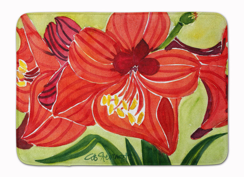 Flower - Amaryllis Machine Washable Memory Foam Mat 6055RUG