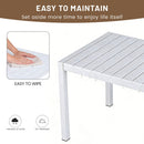 4 Piece Set Of Modern Striped Color- Blocking Single Chairs With Long Table by HouseOfZazla
