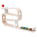 Wooden Ramp Racer with 4 Cars