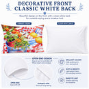 Flowers with a side of lemons Standard Pillowcase Lightweight Super Soft Easy Care Decorative Artwork Pillowcase, Standard